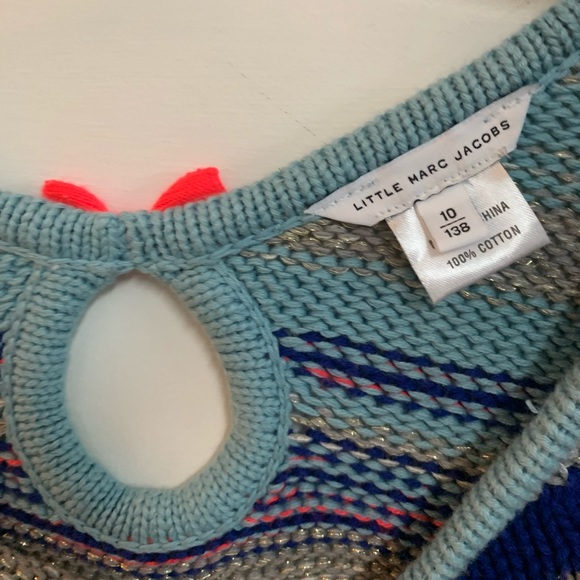 Little Marc Jacobs Open back gold trimmed sweater and canvas gold twill pant - Picture 9 of 11